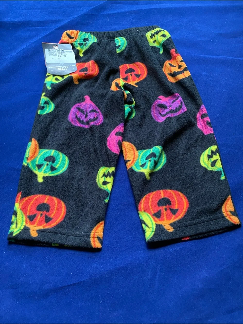 New Halloween Hyde & Eek! Black Fleece Pumpkin 18M Pajama Pants